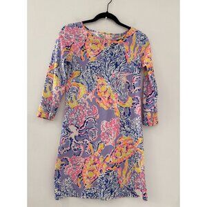 Lilly Pulitzer Women's Multicolor Oh So Snappy Marlowe Paisley Dress Size XXS‎